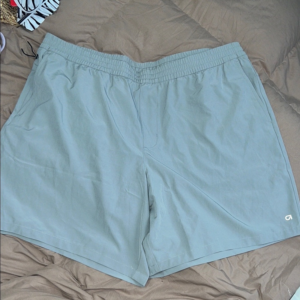 Men's Light Gray Athletic Shorts